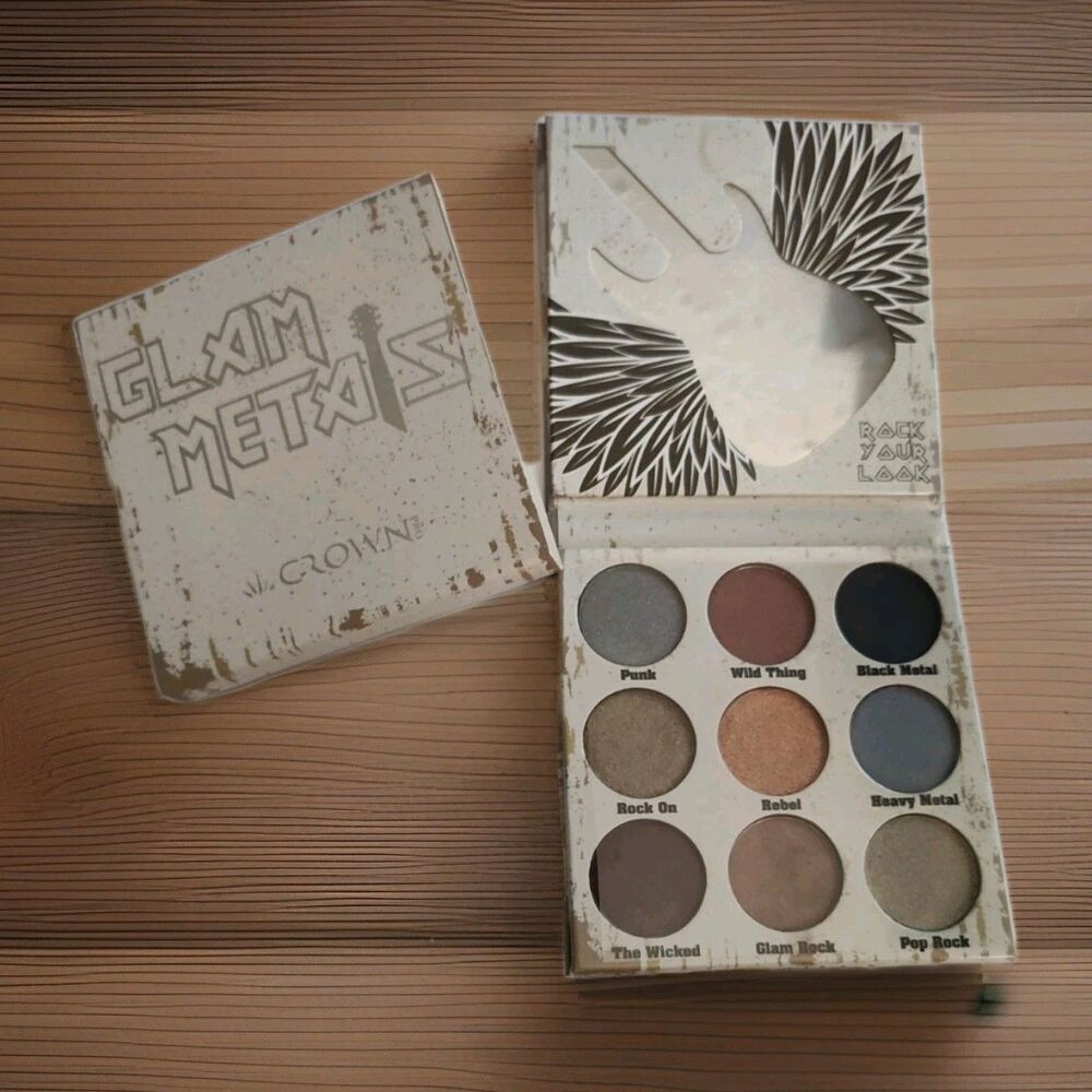 Glam Metals Crown Pro Eyeshadow Palette NIB